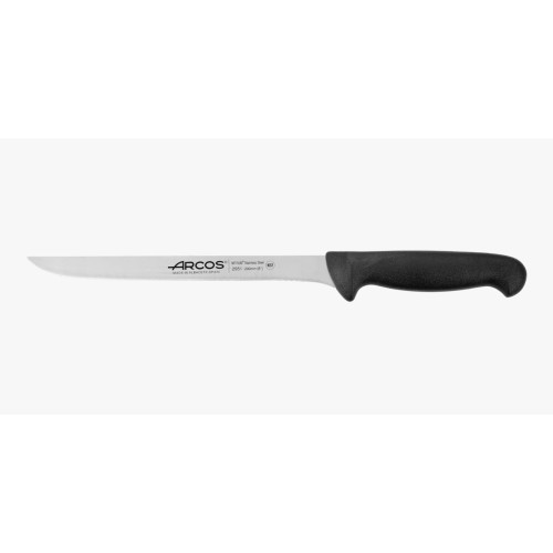 Нож филейный ARCOS 2900 гибкий чёрный 295125, 200 мм