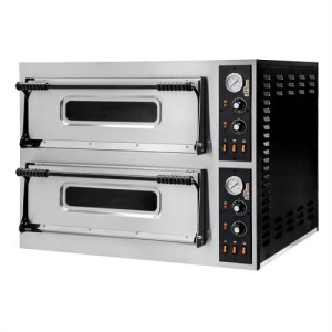 Подова піч для випічки ItPizza MS44, 2 камери на 8 виробів