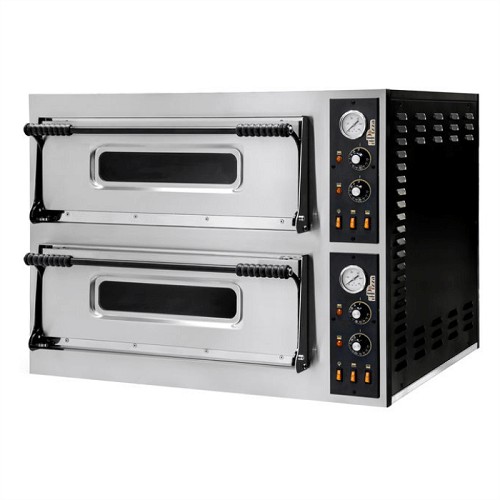 Подова піч для випічки ItPizza MS44, 2 камери на 8 виробів
