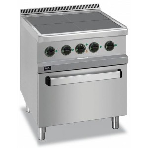 Apach APRE-77QFE Electric Range, 4 Plates with Oven, 700 Series