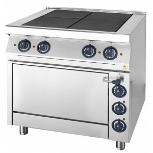 Kogast EST47/1 Electric Cooker with Oven, 4 Burners