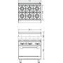 Плита професійна 6-ти конфорочна Turbo Air Radiance TAR-6