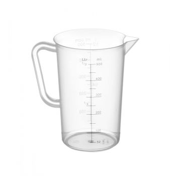 Поліпропіленовий мірний глечик, 0.5L, Ø 90 мм, 140 (H) мм Hendi 567104