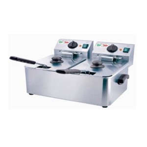 Фритюрниця Inoxtech HDF-4+4, дві ванни по 4 л