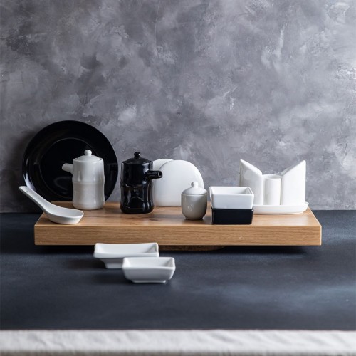 FoREST Fudo Black Square Sauce Dish 65×65 mm 50 ml 754089