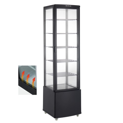 Вітрина холодильна кондитерська GoodFood RT280L3 чорна