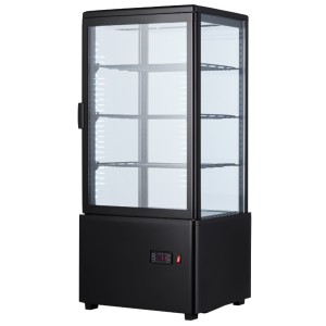 EWT INOX RT78B Black Refrigerated Display Cabinet, 78 L