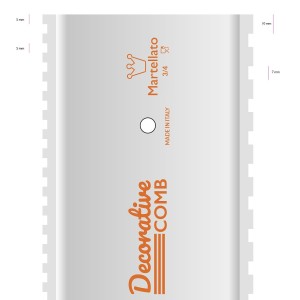 Гребінець-скребок для декорування Martellato PDM 3/4