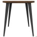 AMF Cherry 1400 Dining Table, black graphite frame/oak Livorno top, art. 221124