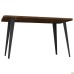 AMF Cherry 1400 Dining Table, black graphite frame/oak Livorno top, art. 221124