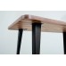 AMF Cherry 1400 Dining Table, black graphite frame/oak Livorno top, art. 221124