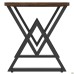 AMF Daisy 1200 Table, Black Graphite/Livorno Oak, Art. 221383