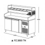 Стол для пиццы COOLEQ PZ 2600TN VRX 1500/380