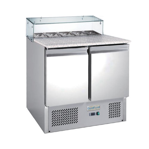 GoodFood GF-PS900GT-H6C Refrigerated Pizza Prep Table