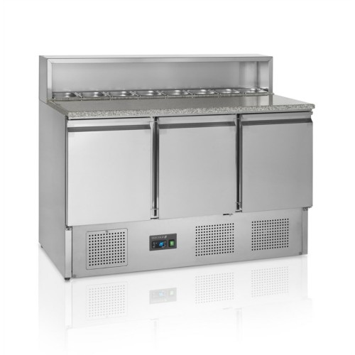Tefcold PT930-I Refrigerated Pizza Prep Table, 368 L