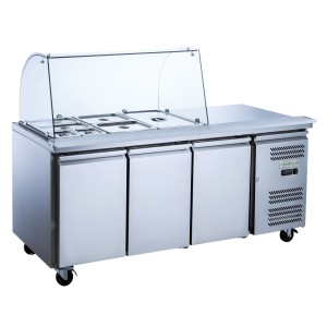 GoodFood GF-GN3100SALGC-HC Saladette Chiller Table