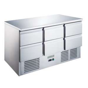 Стіл холодильний GoodFood GF-S903TOP-6D-HC шість шухляд
