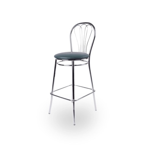 Nowy Styl Venus Hoker Chrome V-13 Green Metal Bar Stool