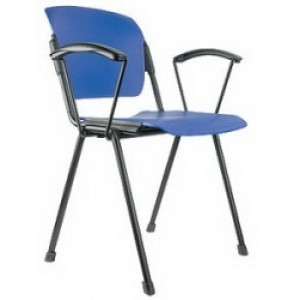 Nowy Styl Era Plast Arm Black Visitor Chair