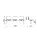 Nowy Styl ISO-3 Three-Seat Visitor Chair