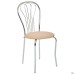 AMF Vanessa Chrome Chair, Beige Faux Leather, art. 218681