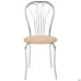 AMF Vanessa Chrome Chair, Beige Faux Leather, art. 218681