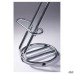 AMF Zeta High Stool, Chrome, Black Faux Leather, art. 050228