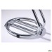 AMF Zeta High Stool, Chrome, Black Faux Leather, art. 050228