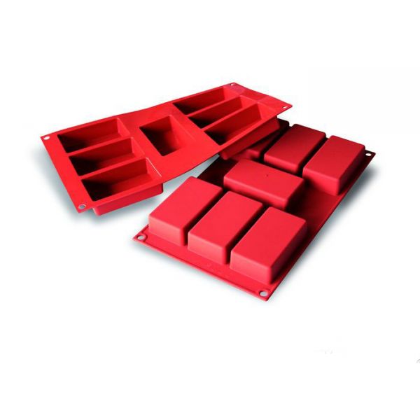 Силіконова форма прямокутник Silikomart SF110/C (8,7х4,8 см)