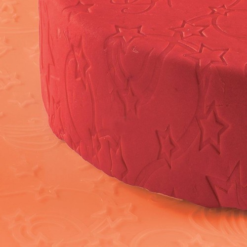Рельєфний мат для декорування тіста Martellato «Зірки» 60×40 см 40-W144