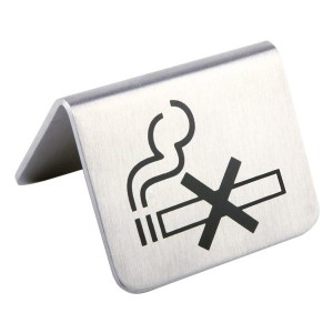APS 00572 'No Smoking' Table Sign, Set of 2