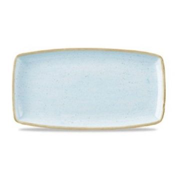 Тарілка Churchill серія Stonecast Duck Egg Blue SDESOP141 (прямокутна, 35х18,5 см)