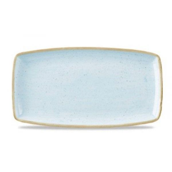 Тарілка Churchill серія Stonecast Duck Egg Blue SDESOP141 (прямокутна, 35х18,5 см)