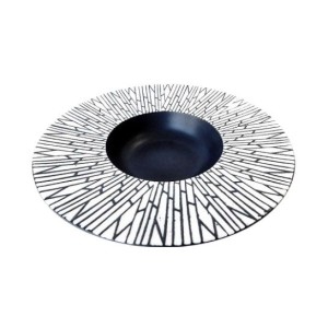 Тарілка для пасти матово-глянцева Білий бамбук FC0020-12 Delux Alt Porcelain