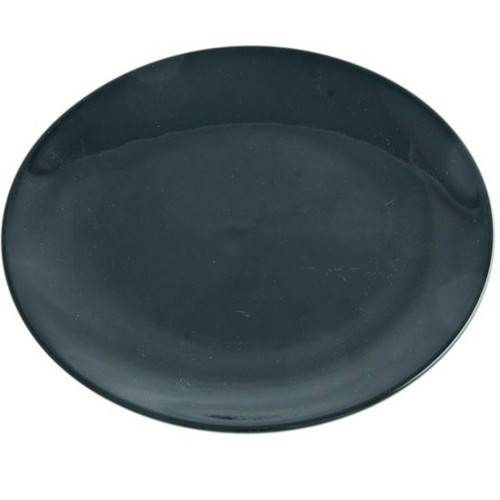 FoREST Fudo Black Porcelain Round Flat Plate Ø180 mm 750016