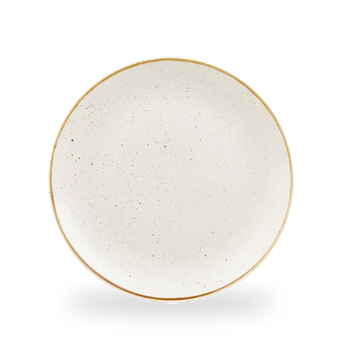 Churchill Stonecast Barley White Coupe Plate SWHSEV111, 28.8 cm