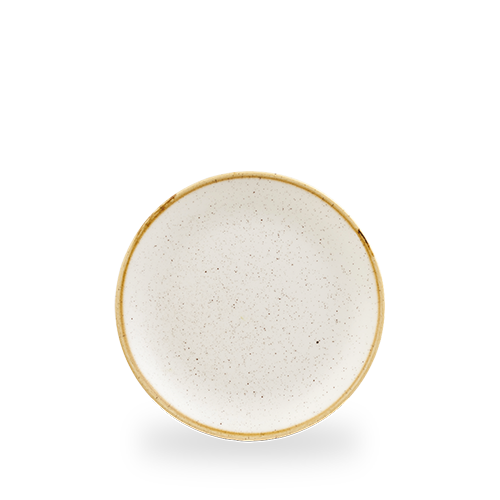 Churchill Stonecast Barley White Coupe Plate SWHSEVP81, 21.7 cm