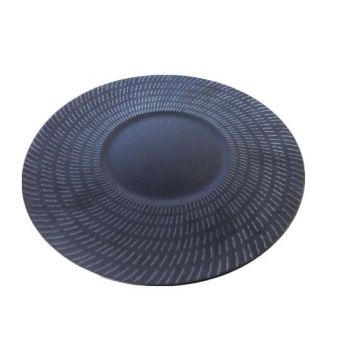 Тарілка кругла матова з візерунком Line FC0002-10 Delux Alt Porcelain