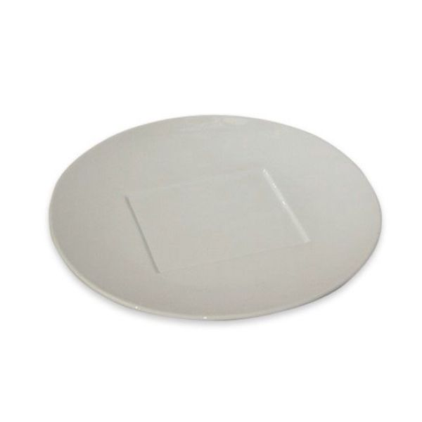 Тарілка кругла під прямокутний камінь F2593-14 Delux Alt Porcelain