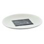 Тарілка кругла з каменем прямокутним F2593-14 + F2791-6,25 Delux Alt Porcelain