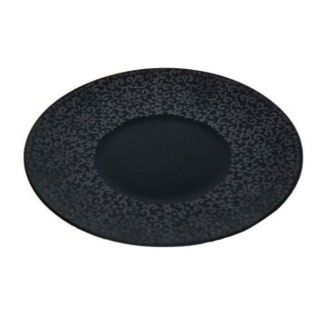 Тарілка матова кругла з квітковим візерунком FC0010-10 Delux Alt Porcelain