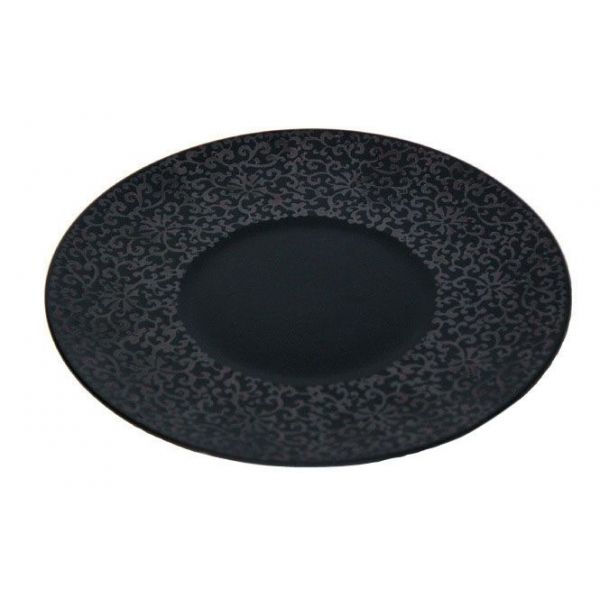 Тарілка матова кругла з квітковим візерунком FC0010-10 Delux Alt Porcelain