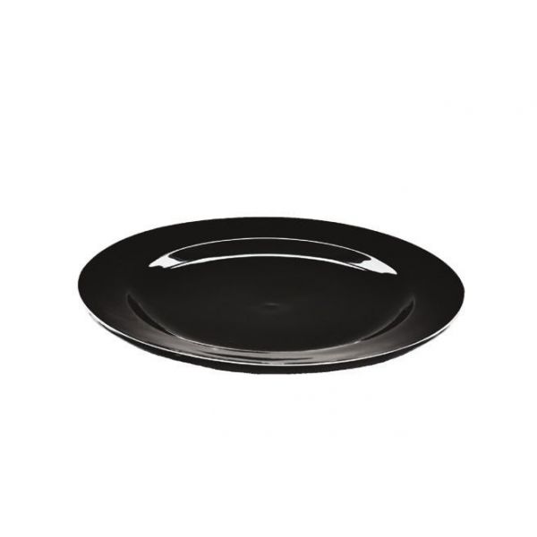 Тарілка плоска кругла F0087BK-10 Delux Alt Porcelain чорна