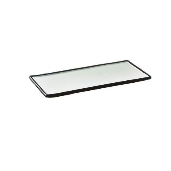 Тарілка вузька з чорними краями F2935BY-12W Alt Porcelain Delux
