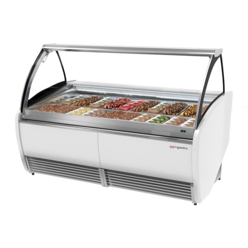 GGM Gastro LEO ESIA201 Ice Cream Display Freezer for 20 Napoli Containers