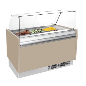 GGM Gastro LIAM ESTI12BG Ice Cream Display Case, Beige