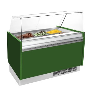 GGM Gastro LIAM ESTI12G Ice Cream Display Freezer, Green