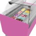 Вітрина для морозива GGM Gastro LIAM ESTI15P, рожева