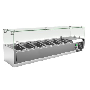 Вітрина для топінгу REEDNEE VRX1400/330FG, температурний режим +2…+8 °C
