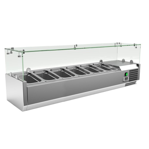 Вітрина для топінгу REEDNEE VRX1400/330FG, температурний режим +2…+8 °C
